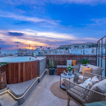 אתונה Topfloor Getaway Balcony&Hot Tub+Acropolis View מראה חיצוני תמונה